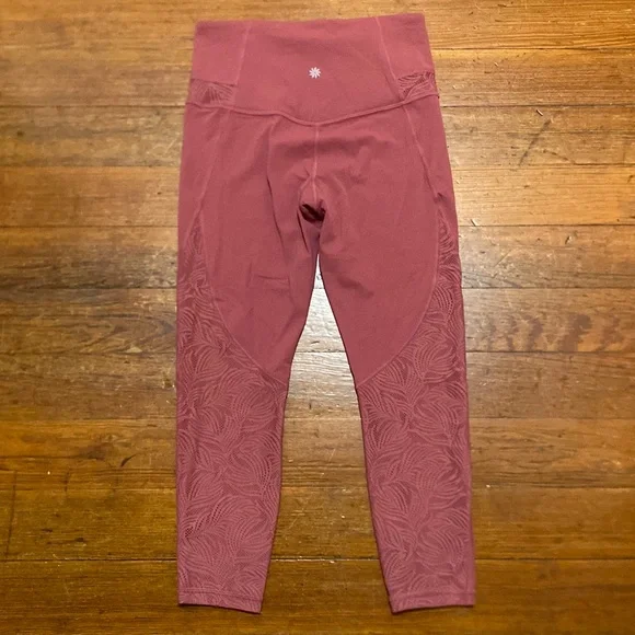 Athleta Luxe Mesh 7/8 Tight Leggings #340N - Picture 3 of 5